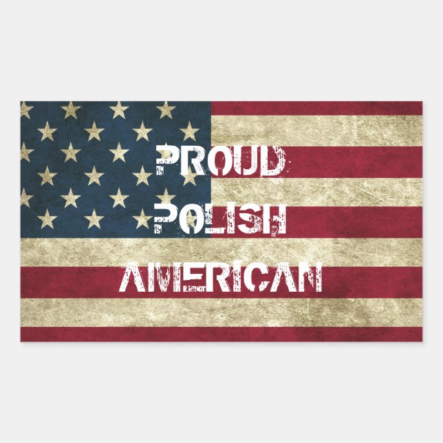 Proud Polish American Sticker (Front)