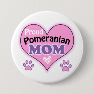 Proud Pomeranian Mum Sleutelhanger 7.5 Cm Round Badge