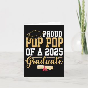 Proud Pop Pop Of A 2025 Graduate Senior Cl Of 2025 Card