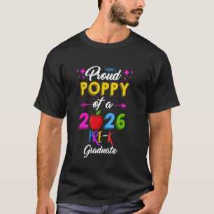 Proud POPPY of 2026 Pre-K Graduate Cute Preschool T-Shirt