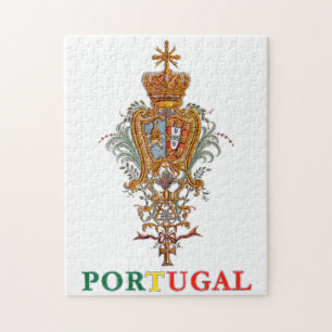 Proud Portuguese Patriot Royal Coat of Arms Jigsaw Puzzle