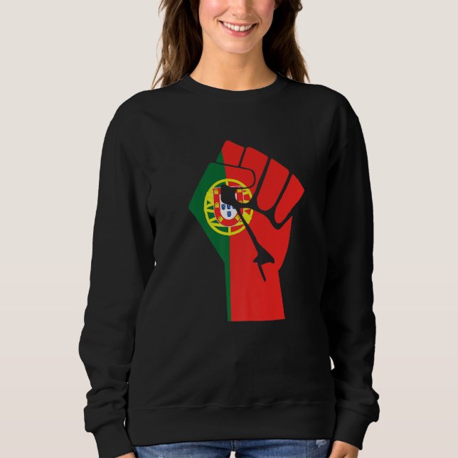 Proud Portuguese Portugal Flag  1 Sweatshirt (Front)