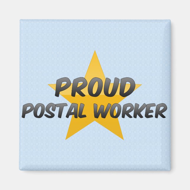 Proud Postal Worker Magnet (Front)