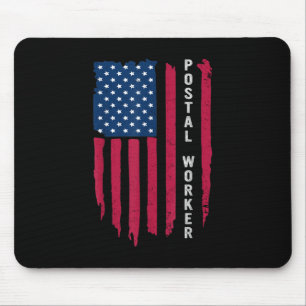 Proud Postal Worker Postmaster Us Post Service Mem Mouse Pad