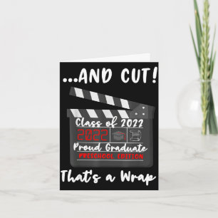 Proud preschool graduate funny pre-k preschooler card