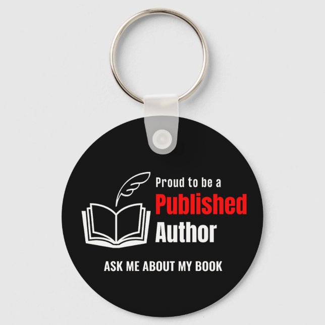Proud PUBLISHED AUTHOR Key Ring (Front)