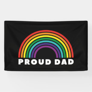 Proud Rainbow Dad Banner