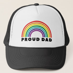 Proud Rainbow Dad Trucker Hat