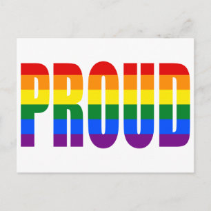 PROUD (Rainbow) Postcard