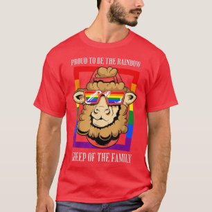 Proud Rainbow Sheep Of Family Funny LGBT Pride Mon T-Shirt