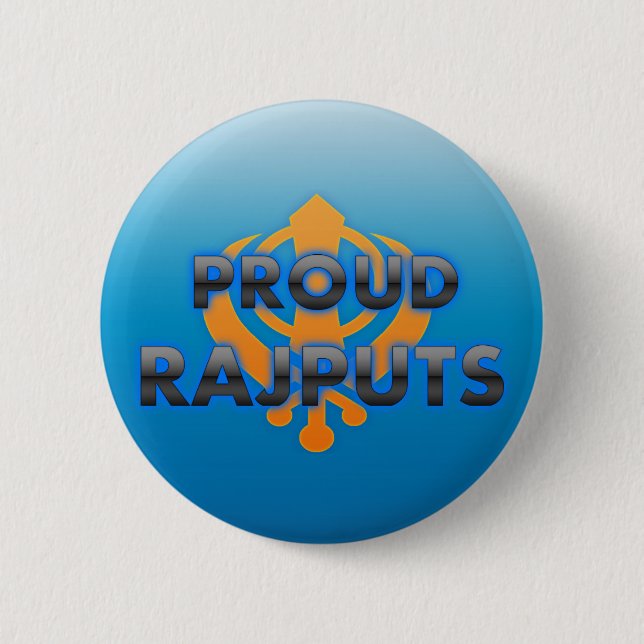 Proud Rajputs, Rajputs pride 6 Cm Round Badge (Front)