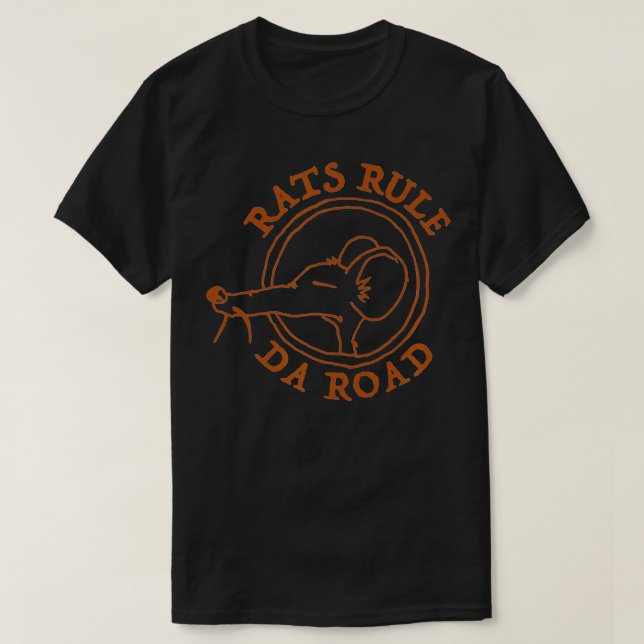 Proud Rat Fun Rat Rod Hotrod Owners  T-Shirt (Design Front)
