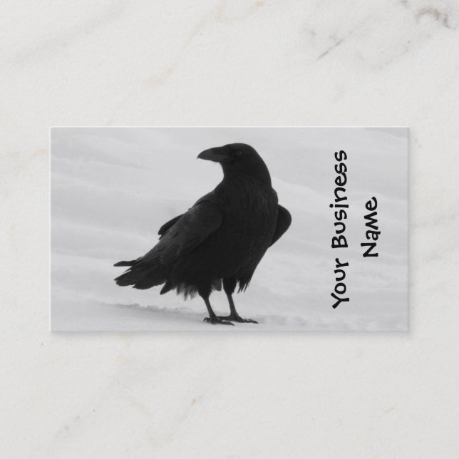Proud Raven Business Card (Front)