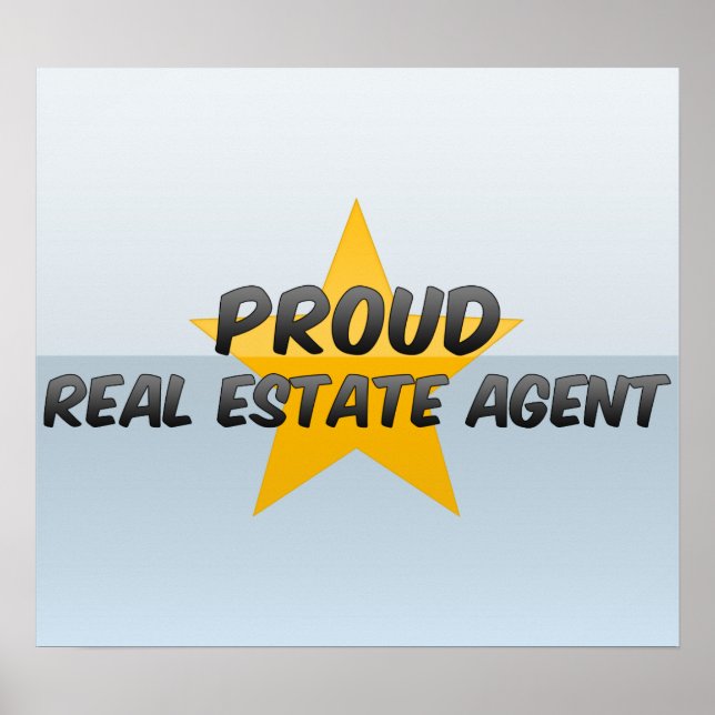 Proud Real Estate Agent Poster (Front)