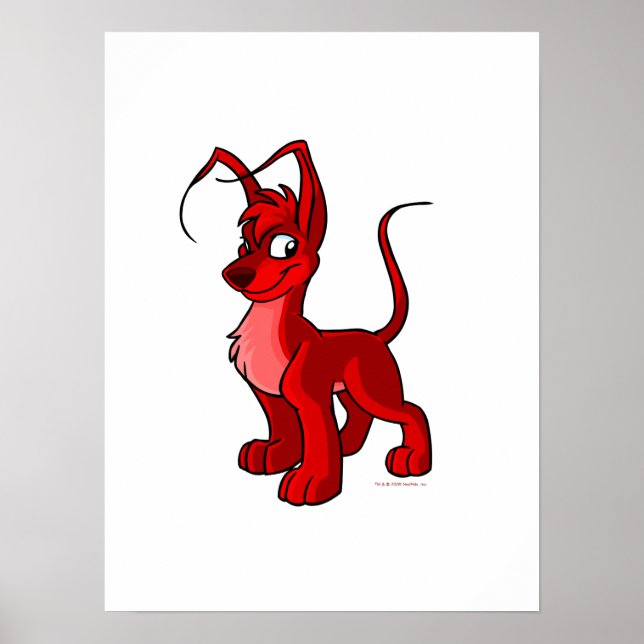 Proud red Gelert Poster (Front)