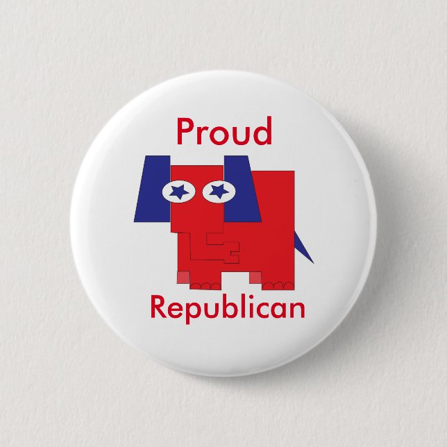 Proud Republican Button (Front)