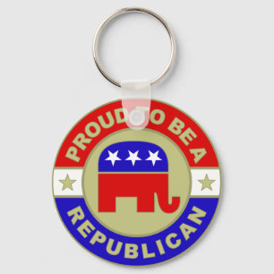 Proud Republican Keychain