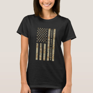 Proud ROTC Grandma Military Family Desert Camo Ame T-Shirt