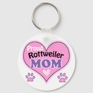 Proud Rottweiler Mum Key Ring