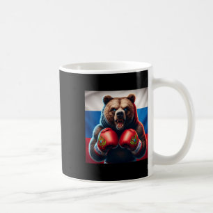 Proud Russian Bear Boxer Russia Kickboxer Boxing K Coffee Mug