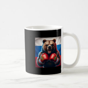 Proud Russian Bear Boxer Russia Kickboxer Boxing K Coffee Mug