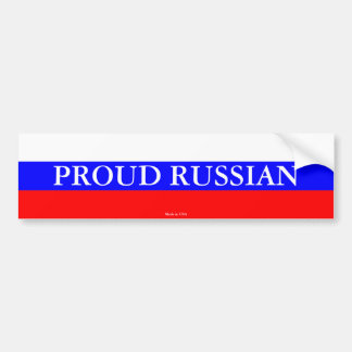 Proud Russian Bumper Sticker