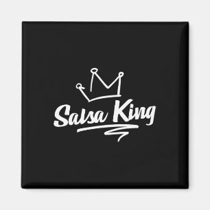 Proud Salsa Dance King Gift For Salsa Lover Men Da Magnet