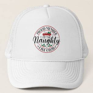 Proud Santa's list word art  Trucker Hat