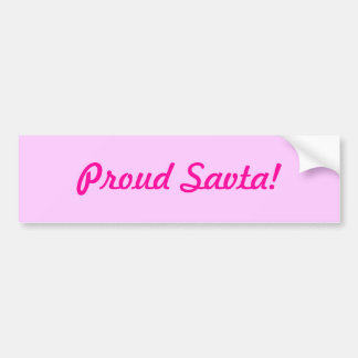 Proud Savta! Bumper Sticker