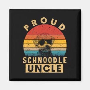 Proud Schnoodle Uncle Gifts Dog Lovers Uncle Dad F Magnet