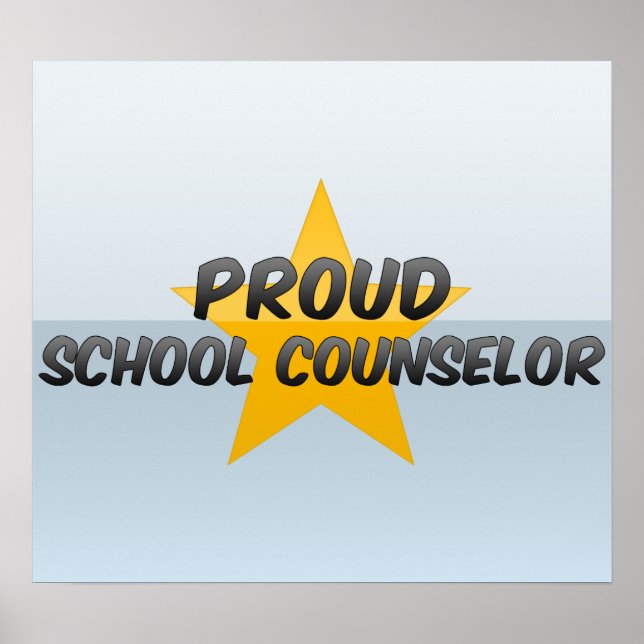 Proud School Counsellor Poster (Front)