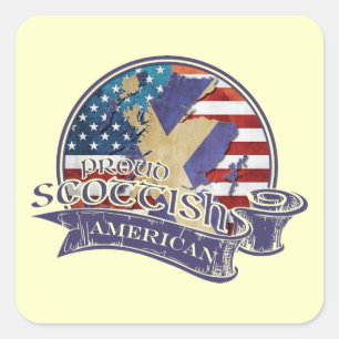 Proud Scottish American Stickers