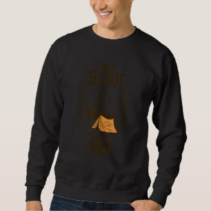 Proud Scout Gigi Camping Scout Leader Adventure Tr Sweatshirt