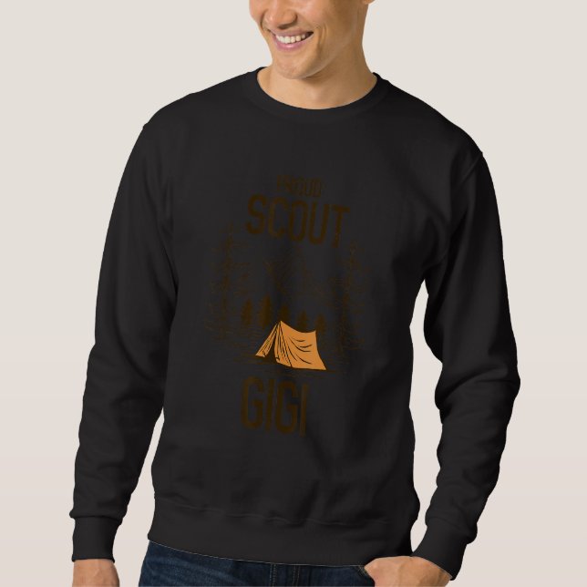 Proud Scout Gigi Camping Scout Leader Adventure Tr Sweatshirt (Front)