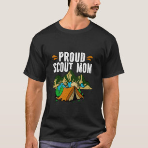 Proud Scout Mum Camping Camper Mothers Day T-Shirt