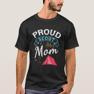 Proud Scout Mum Scouting Camp Mother's Day Gifts I T-Shirt