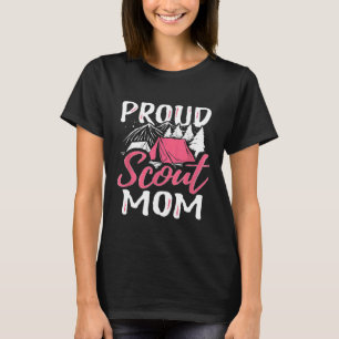 Proud Scout Mum Scouting Den Leader Cub Camping Tr T-Shirt