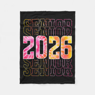 Proud senior 2026 high school graduation men women fleece blanket