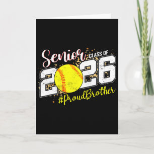 Proud Senior Brother Cl Of 2026 Softll Graduation  Card