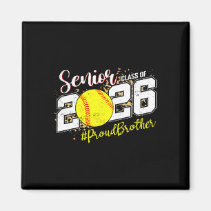 Proud Senior Brother Cl Of 2026 Softll Graduation  Magnet