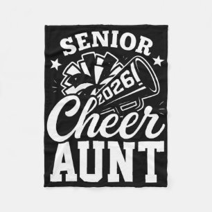 Proud Senior Cheer Aunt 2026 Cheerleader Aunt Cl O Fleece Blanket