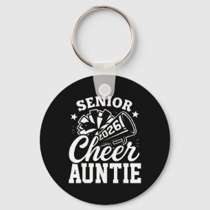 Proud Senior Cheer Auntie 2026 Cheerleader Cl Of 2 Key Ring