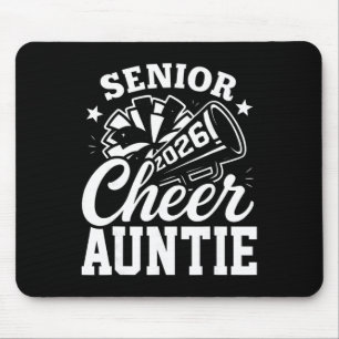 Proud Senior Cheer Auntie 2026 Cheerleader Cl Of 2 Mouse Pad