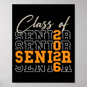 Proud Senior Cl Of 2026 Graduation  Poster