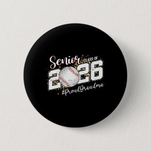 Proud Senior Grandma Cl Of 2026 Sell Graduate Leop 6 Cm Round Badge
