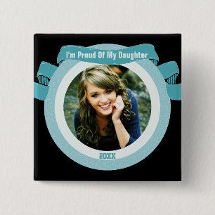 Proud Senior Photo 15 Cm Square Badge