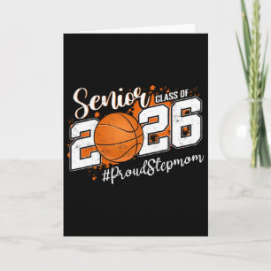 Proud Senior Stepmom Cl Of 2026 Sketll Graduation Card