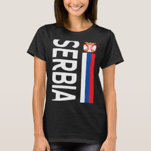 Proud Serbian Flag Serbia Day Serbian Roots T-Shirt