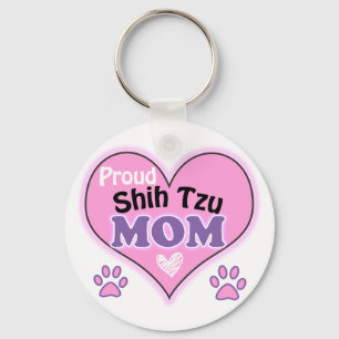 Proud Shih Tzu Mum Key Ring