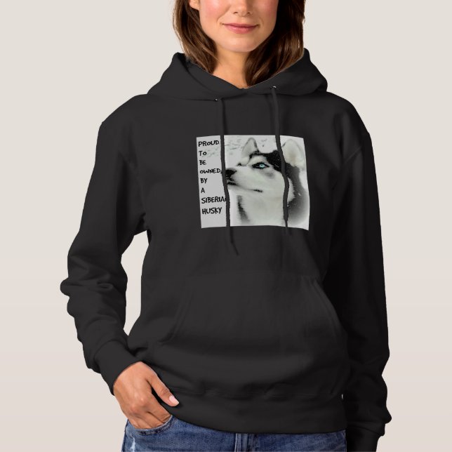 Proud Siberian Husky Hoodie (Front)